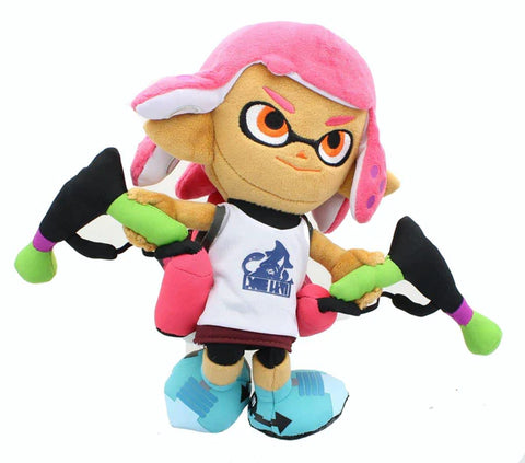 NINTENDO SPLATOON 9-INCH PLUSH - INKLING GIRL NEON PINK