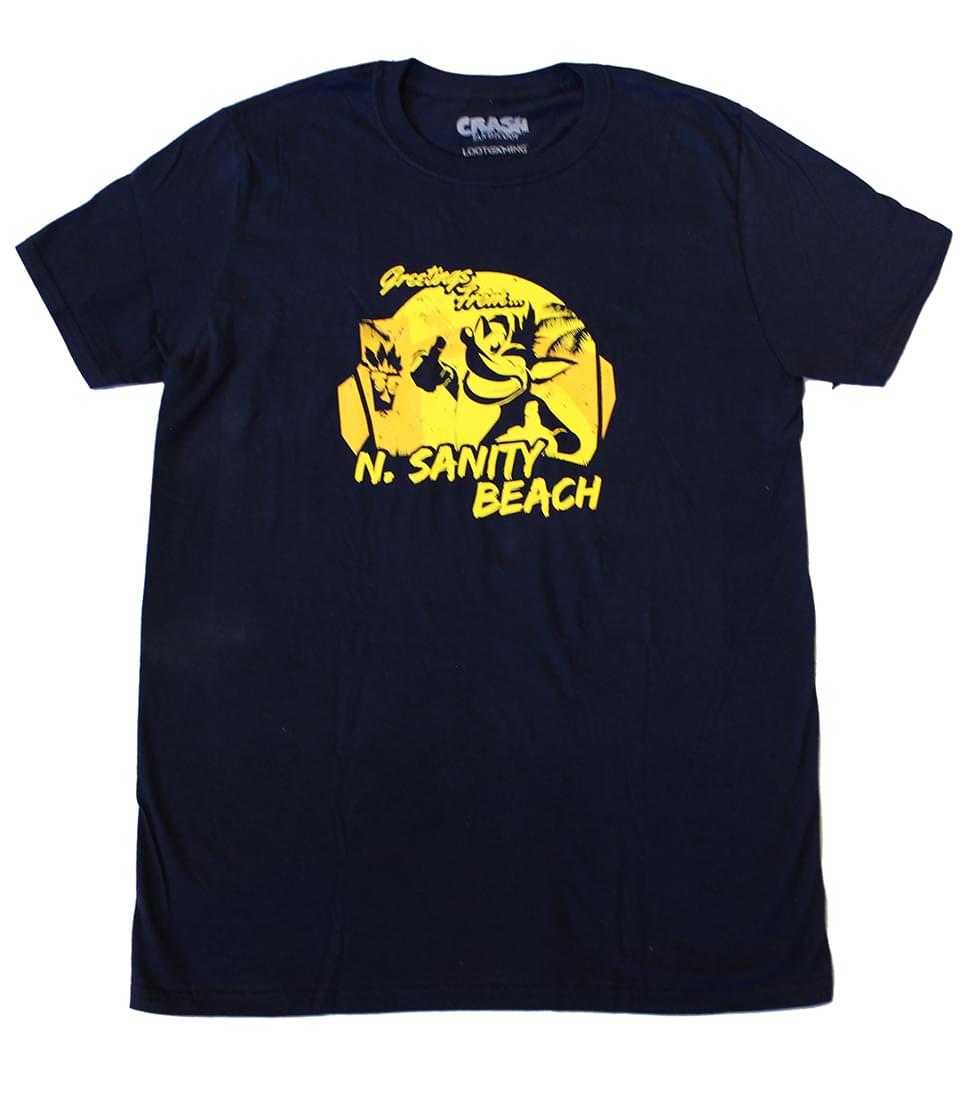 Crash Bandicoot N.Sanity Beach Adult T-Shirt (Loot Crate Exclusive)