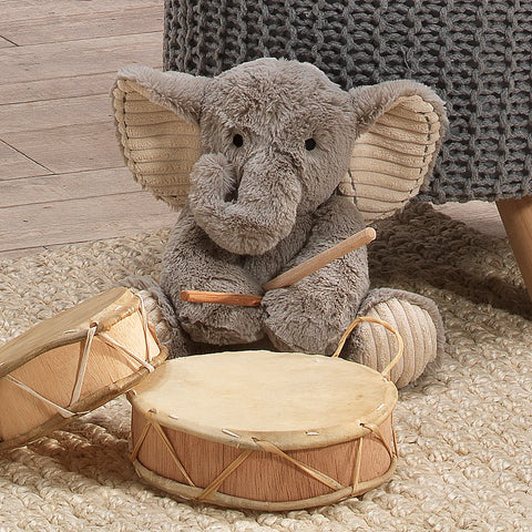 Lambs & Ivy Jungle Safari Gray Plush Elephant