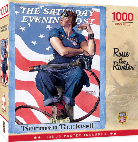 SATURDAY EVENING POST ROSIE THE RIVETER 1000 PIECE JIGSAW PUZZLE