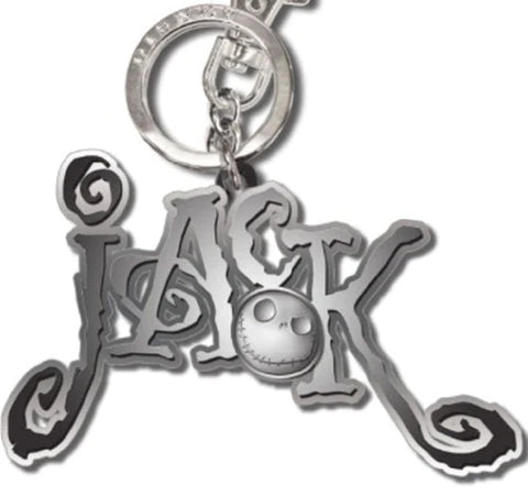 THE NIGHTMARE BEFORE CHRISTMAS PEWTER KEY RING: "JACK (WITH NAME)"