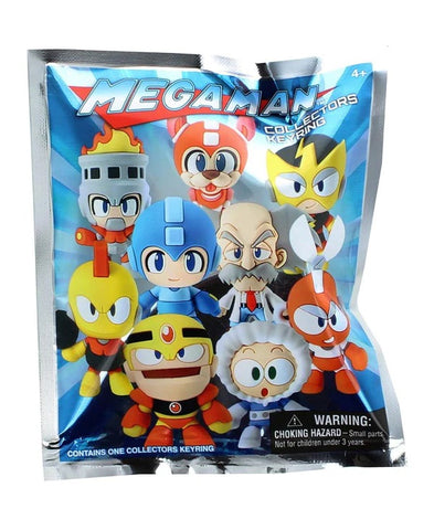 MEGA MAN 3D FOAM FIGURE KEYCHAIN - ONE RANDOM