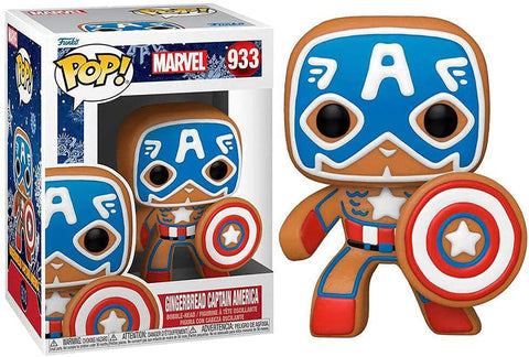 Marvel Funko Holiday POP Vinyl Figure | Gingerbread Captain America