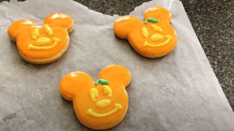 Mickey Pumpkin Cookies