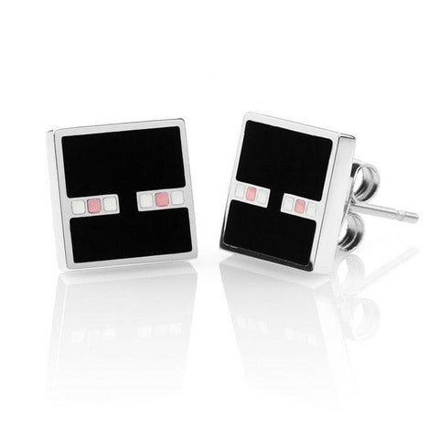 Minecraft Enderman Enamel Stud Earrings