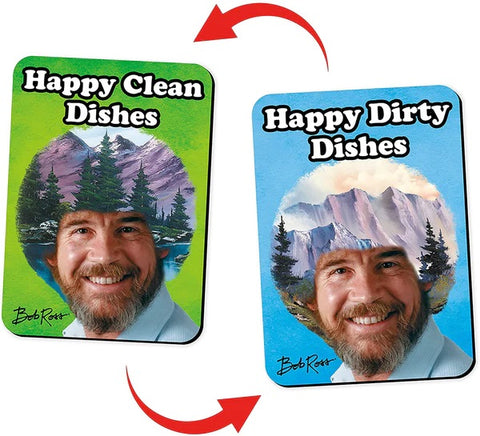 BOB ROSS DOUBLE SIDED DISHWASHER MAGNET