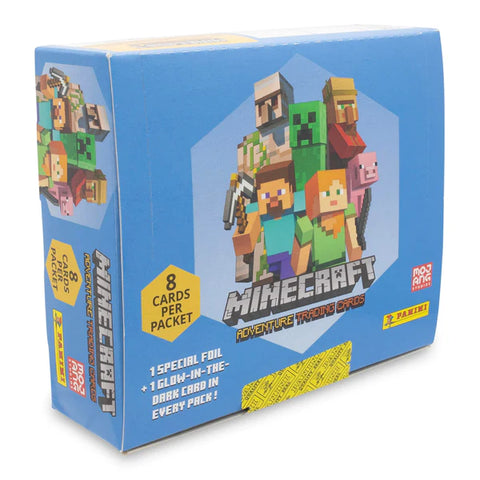 MINECRAFT ADVENTURE PANINI TRADING CARDS BOX | 18 PACKS