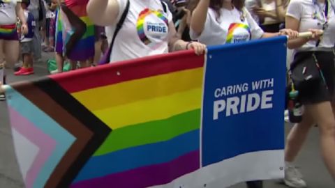 People Participating in Pride Parade