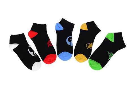 STAR TREK: THE NEXT GENERATION "RACES" MEN'S ANKLE SOCKS 5-PACK