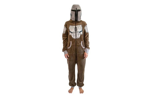 STAR WARS: THE MANDALORIAN, BOUNTY HUNTER UNISEX ONESIE FOR ADULTS