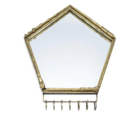 HARRY POTTER WAND WALL MIRROR WITH JEWELRY HOOKS STORAGE RACK