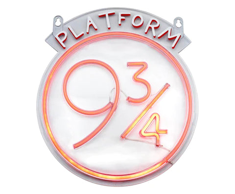 HARRY POTTER PLATFORM 9 3/4 HANGING LED NEON WALL LIGHT SIGN