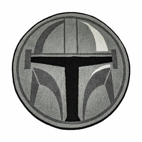 STAR WARS: THE MANDALORIAN HELMET ROUND AREA RUG | 52 INCHES