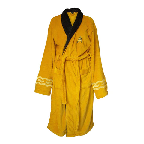 STAR TREK CAPTAIN KIRK BATHROBE FOR ADULTS | ONE SIZE FITS MOST