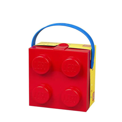 LEGO LUNCH BOX WITH HANDLE, BRIGHT RED