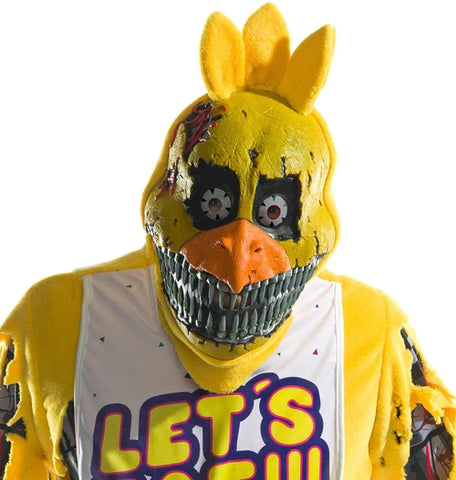 FIVE NIGHTS AT FREDDY'S NIGHTMARE CHICA MASK COSTUME ACCESSORY