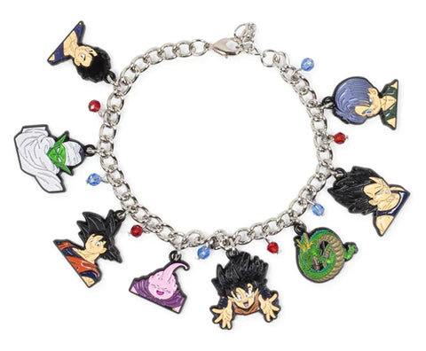 DRAGON BALL Z CHARACTER ENAMEL PENDANT CHARM BRACELET | 15 MM