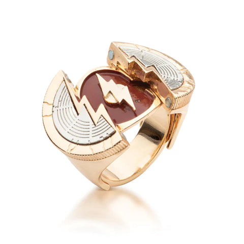 DC COMICS THE FLASH MOVIE SLIDE OPEN REPLICA RING