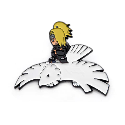 NARUTO SHIPPUDEN DEIDARA ON CLAY BIRD ENAMEL COLLECTOR PIN