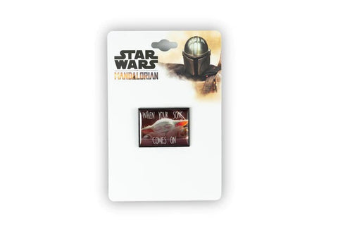 STAR WARS MANDALORIAN THE CHILD BABY YODA COLLECTOR PIN WHEN YOUR SONG COMES ON