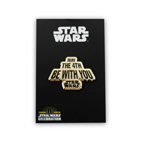 STAR WARS MAY THE FOURTH BE WITH YOU PIN GOLD EDITION | STAR WARS COLLECTOR PIN