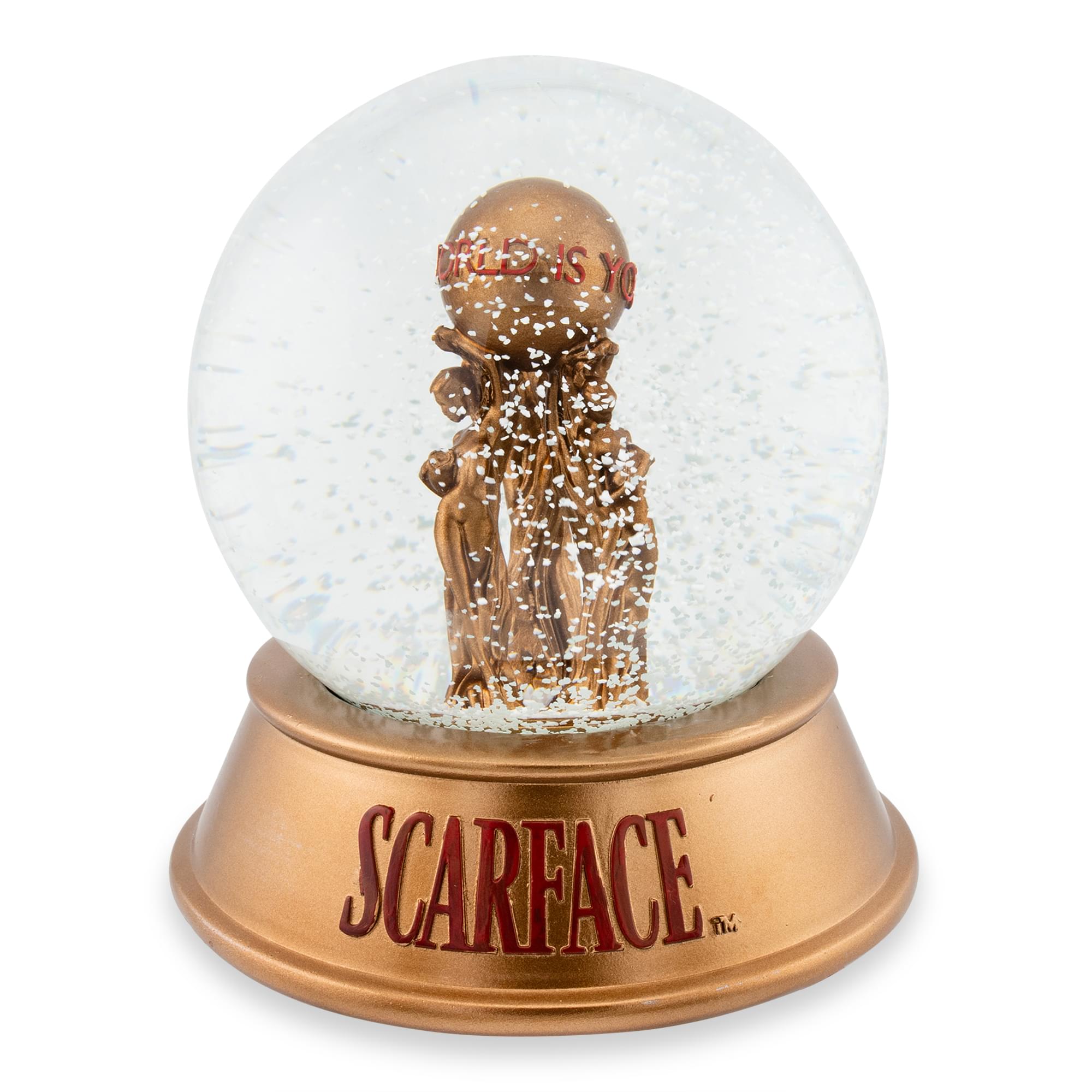 Scarface The World Is Yours Snow Globe , 6 Inches Tall