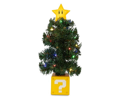 SUPER MARIO BROS. SUPER STAR LED USB-POWERED LIGHT-UP DESKTOP HOLIDAY TREE