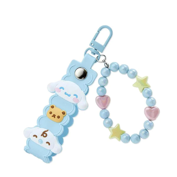 SANRIO CINNAMOROLL BEADED KEYCHAIN