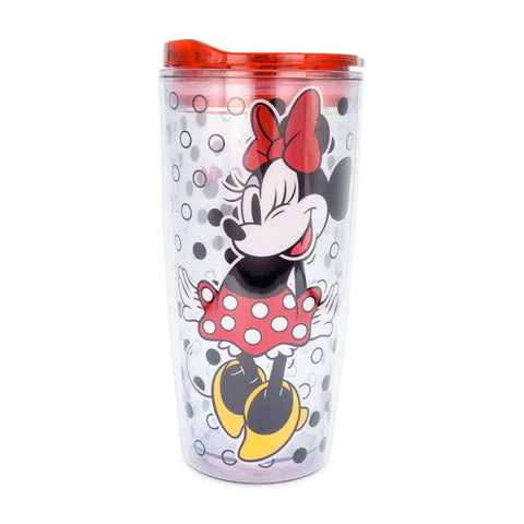 DISNEY MINNIE MOUSE TRAVEL TUMBLER WITH SLIDE CLOSE LID | HOLDS 20 OUNCES