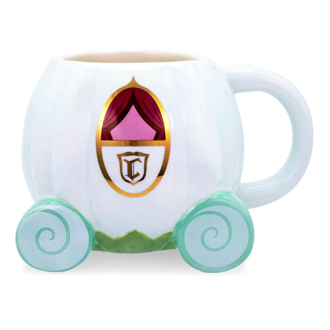 DISNEY CINDERELLA COACH 3D SCULPTED CERAMIC MUG | HOLDS 20 OUNCES