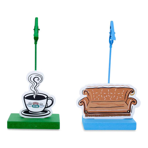 FRIENDS CENTRAL PERK STANDING PHOTO CLIP HOLDERS | SET OF 2