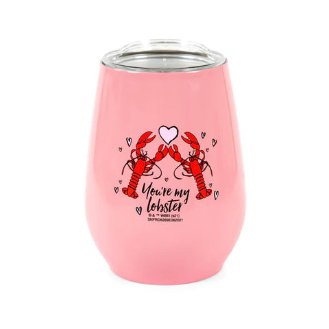 FRIENDS "YOU'RE MY LOBSTER" STAINLESS STEEL TUMBLER WITH LID | HOLDS 10 OUNCES