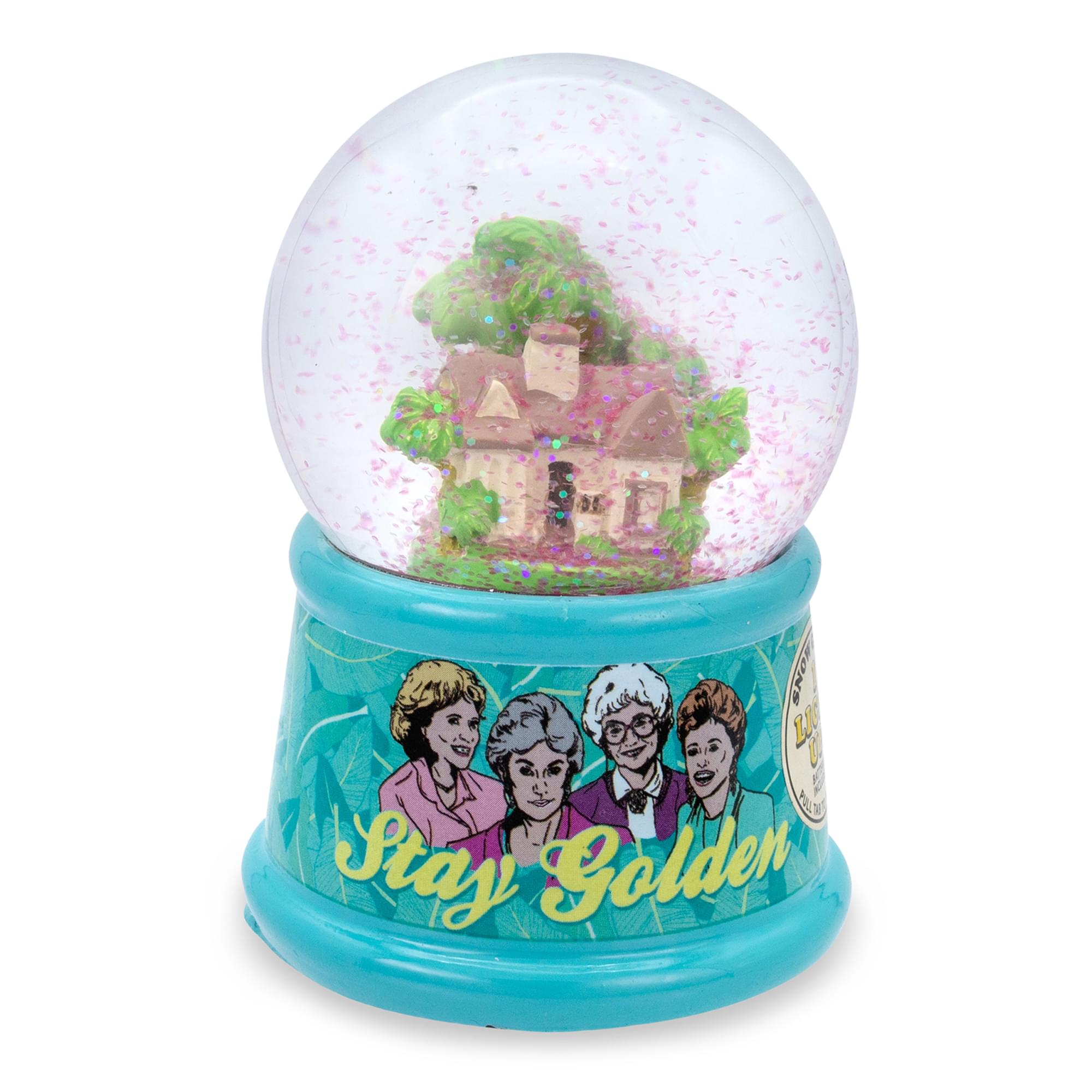 The Golden Girls Shady Pines Light-Up Mini Snow Globe , 2 Inches Tall