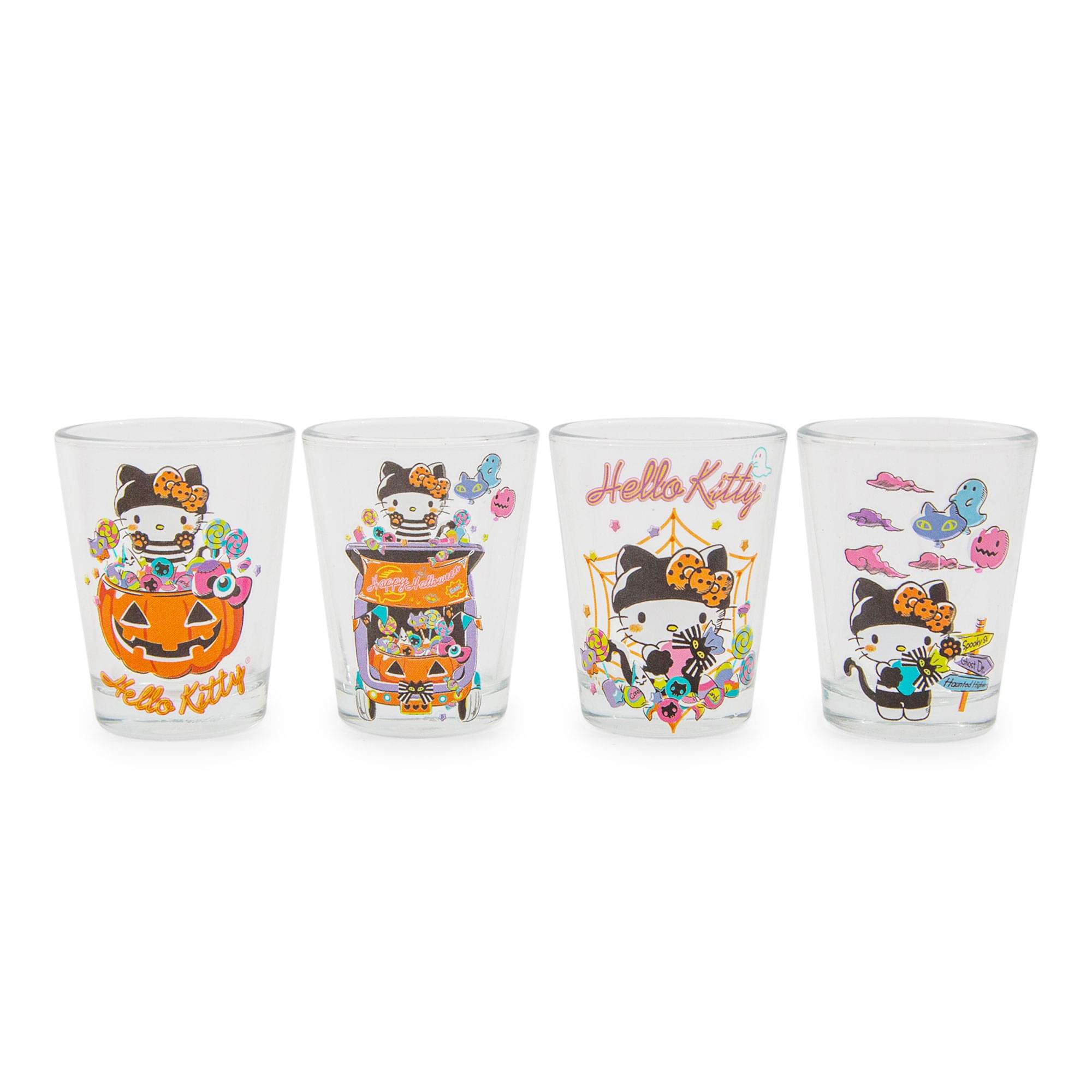 Sanrio Hello Kitty Halloween 2-Ounce Mini Shot Glasses , Set Of 4