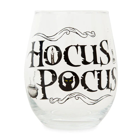 DISNEY HOCUS POCUS TEARDROP STEMLESS WINE GLASS | HOLDS 20 OUNCES