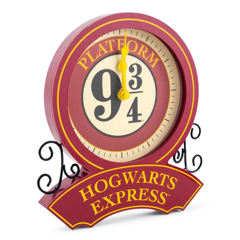 HARRY POTTER HOGWARTS EXPRESS PLATFORM 9 3/4 DESK CLOCK | 9 INCHES TALL