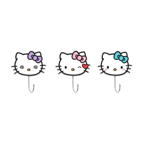 SANRIO HELLO KITTY "PRETTY BOWS" DIE-CUT WALL HOOKS COAT HANGER