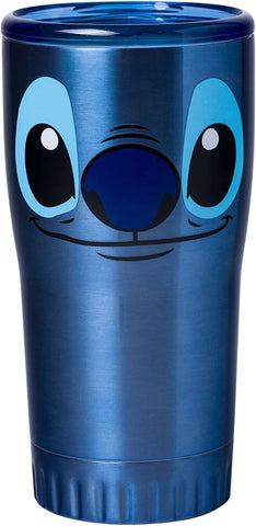 DISNEY LILO & STITCH STITCH FACE 20 OUNCE DOUBLE WALL STAINLESS STEEL TUMBLER