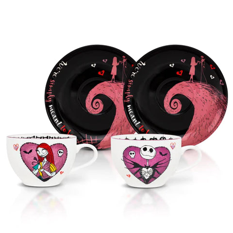 DISNEY THE NIGHTMARE BEFORE CHRISTMAS BONE CHINA TEACUP AND SAUCER | SET OF 2