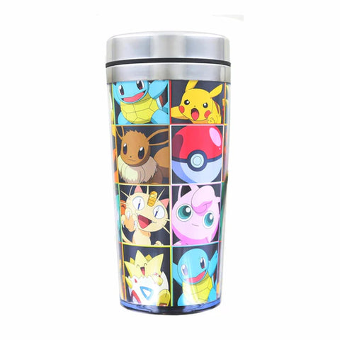 POKEMON GROUP 16OZ STAINLESS STEEL TRAVEL MUG