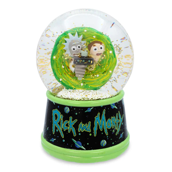 RICK AND MORTY PORTAL LIGHT-UP COLLECTIBLE SNOW GLOBE | 6 INCHES TALL