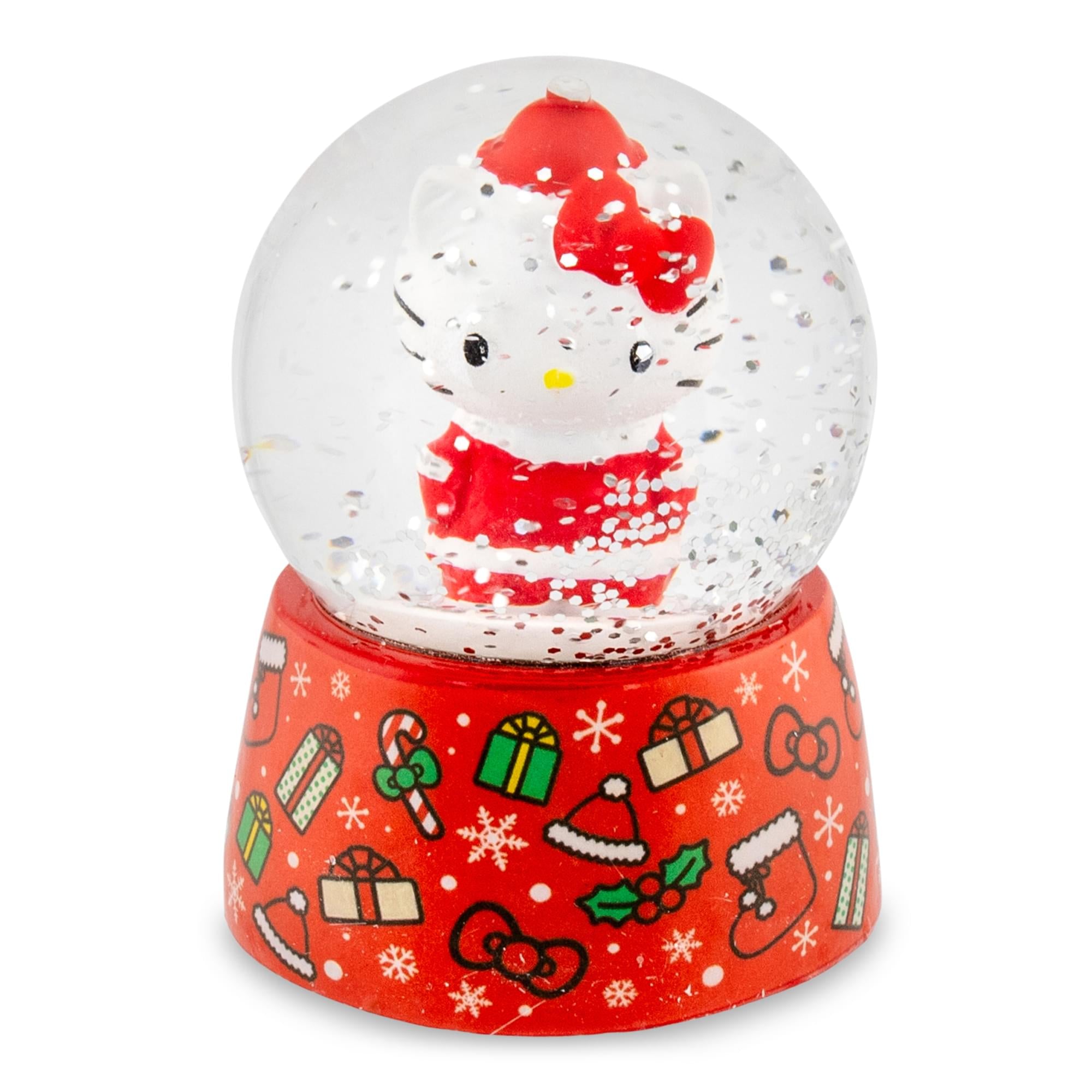 Sanrio Hello Kitty Holiday Mini Snow Globe , 3 Inches Tall