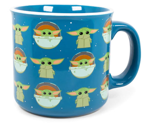 Baby Yoda Mandalorian Mug/ Disney The Child Silver Metallic Coffee Mug/  Mandalorian Coffee Lover Gift