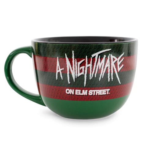 A NIGHTMARE ON ELM STREET SWEATER CLAWS CERAMIC SOUP MUG | HOLDS 24 OUNCES