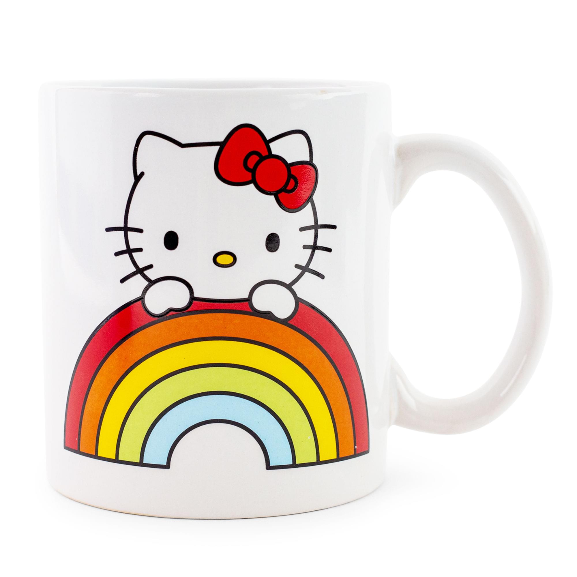 Photos - Mug / Cup Sanrio Hello Kitty Rainbow Peek Ceramic Mug | Holds 20 Ounces SVB-KTY65134