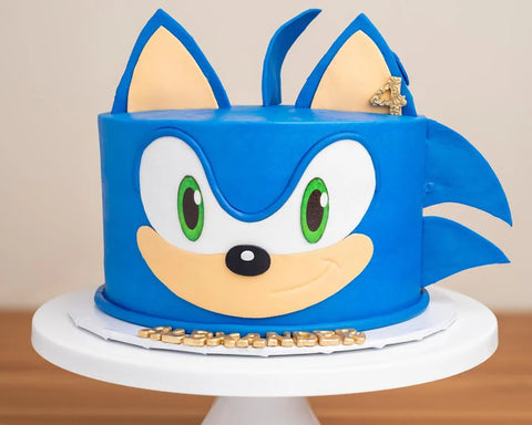  Sonic Birthday Cake Topper Set with Sonic Figures and Themed  Accessories : Toys & Games