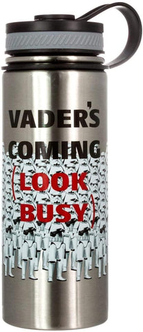 Star Wars Stormtroopers Vader Coming Look Busy 18oz Canteen 