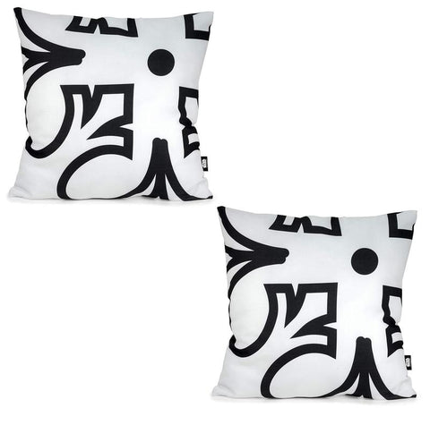 Star Wars White Lumbar Pillow Black Rebel Insignia 15 x 24 Inches Set of 2