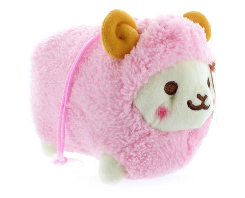 Stuffed Animal with Sound Fluffy Sheep Pink