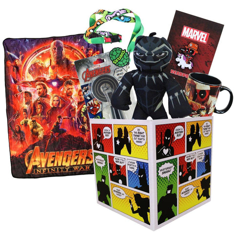 Super Hero Collection LookSee Box Avengers Throw Blanket